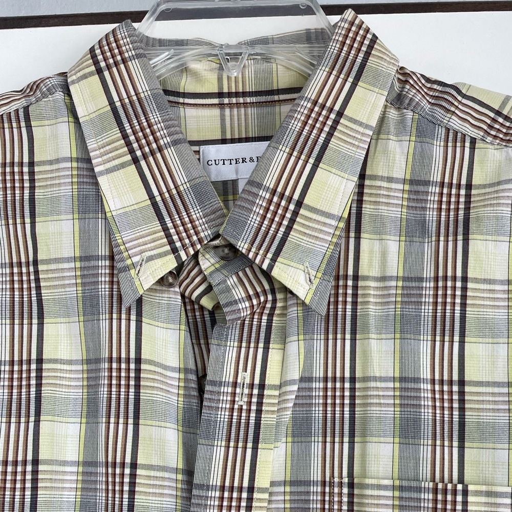 Cutter & Buck Plaid Dress Shirt Men’s XL - Picture 1 of 4